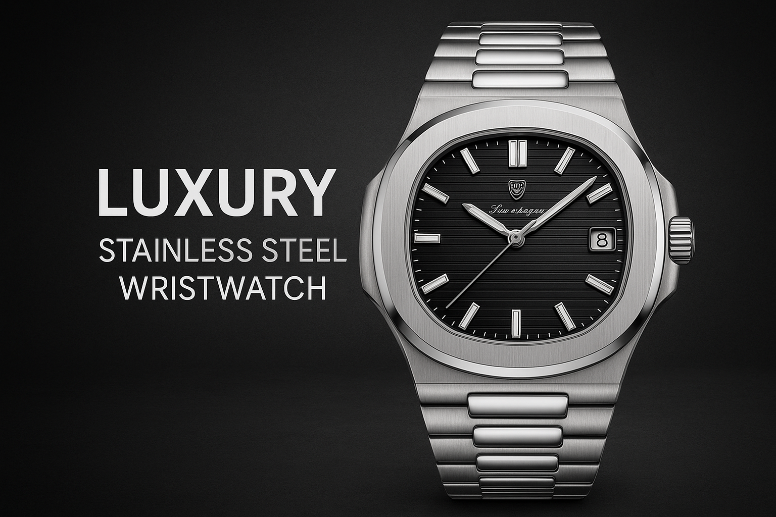 Luxury Stainless Steel Watch